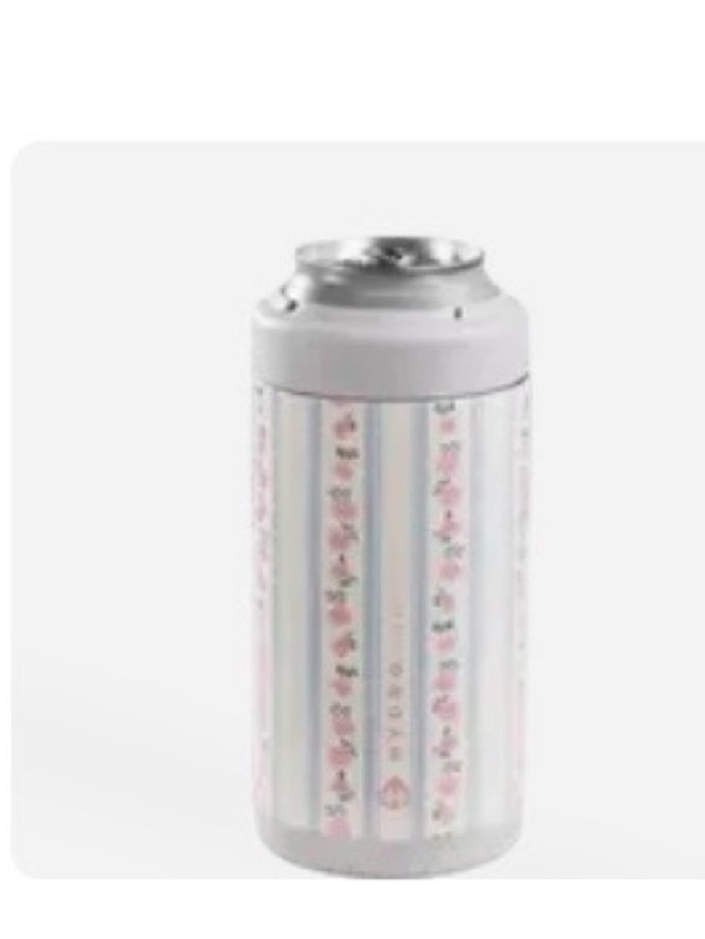 Hydrojug 12 oz nsulated  cup stainless steel can holder with non slip primrose